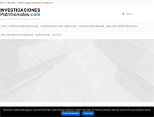 Tablet Screenshot of investigacionespatrimoniales.com